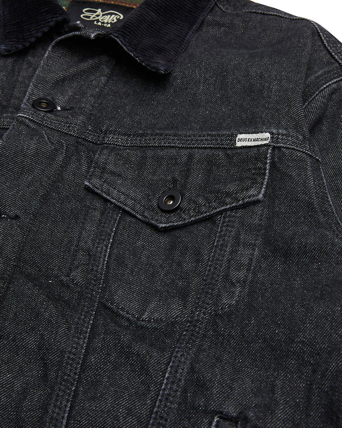 Leon Trucker - Washed Black, view 8|Flatlay