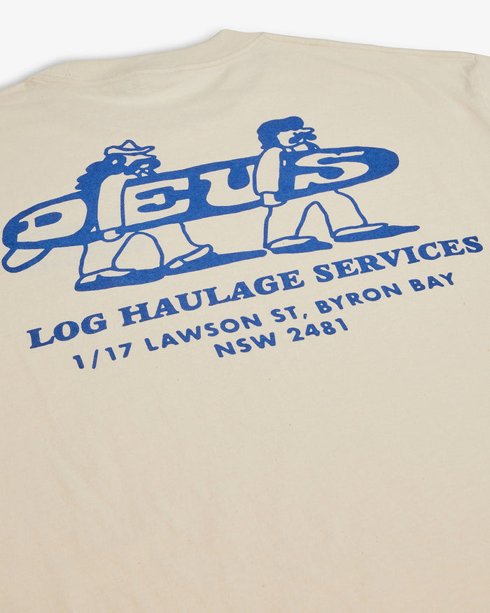 Log Haul Tee - Dirty White, view 6
