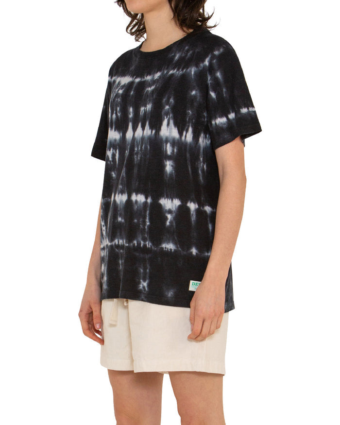Lorrie Tee (Oversized Fit) - Shadow Grey Tie Dye, view 3|Model