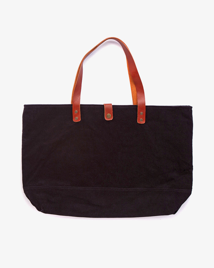 Madison Cord Tote - Phantom Black, view 2