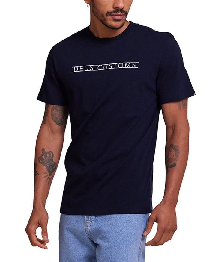 Madison Tee - Navy, view 1|Model