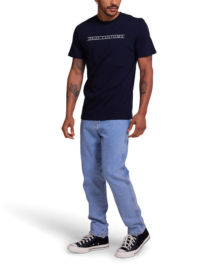 Madison Tee - Navy, view 4|Model