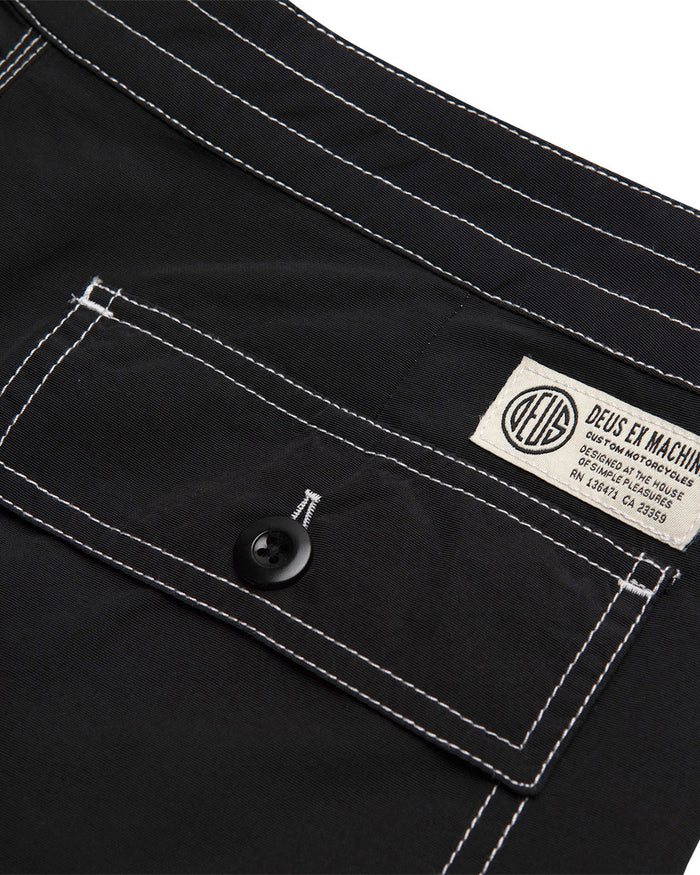 Malibu Boardshort - Black, view 8|Flatlay
