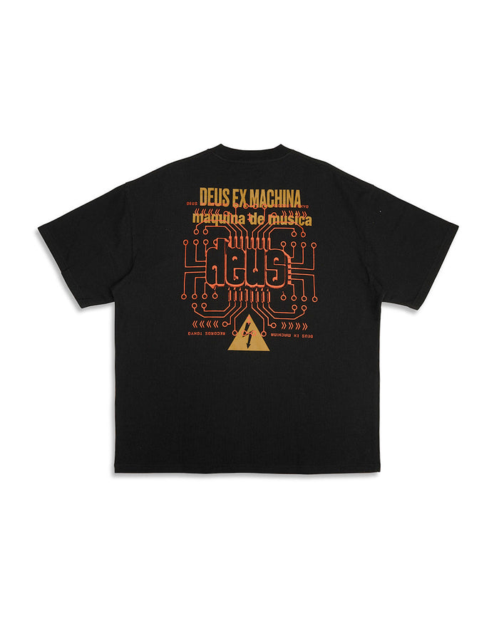 Maquina De Musica Tee - Black, view 6|Flatlay