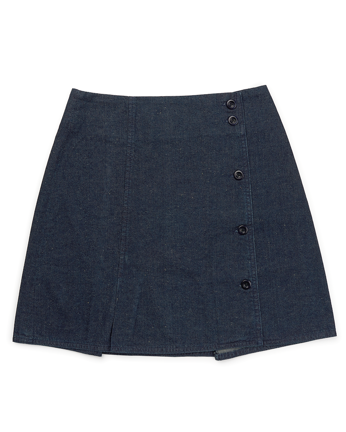 Marie Skirt - Dark Indigo, view 4|Flatlay