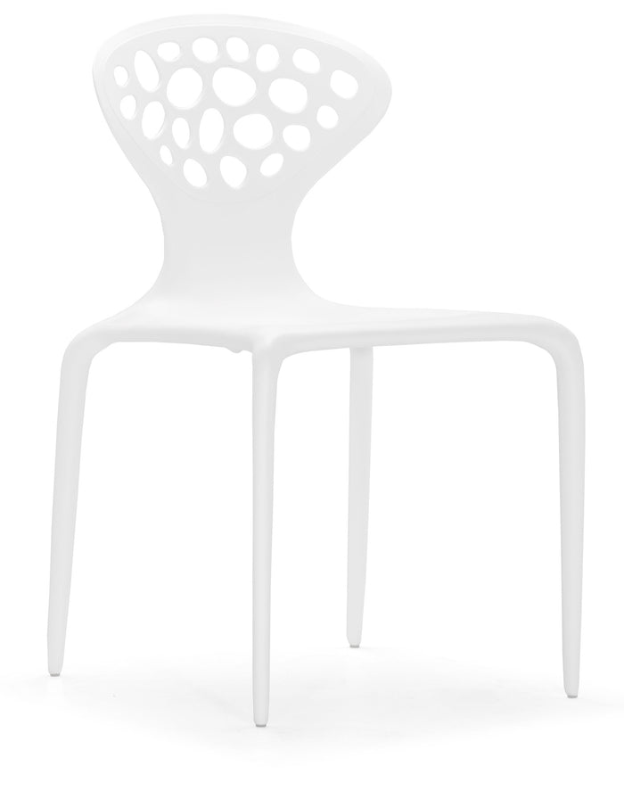 Marzipan Dining Chair White by Zuo Modern | 100340