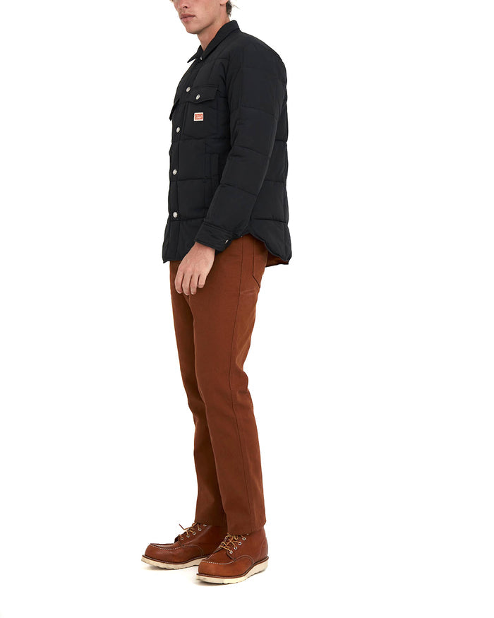 Maxwell Padded Overshirt - Black, view 3|Model