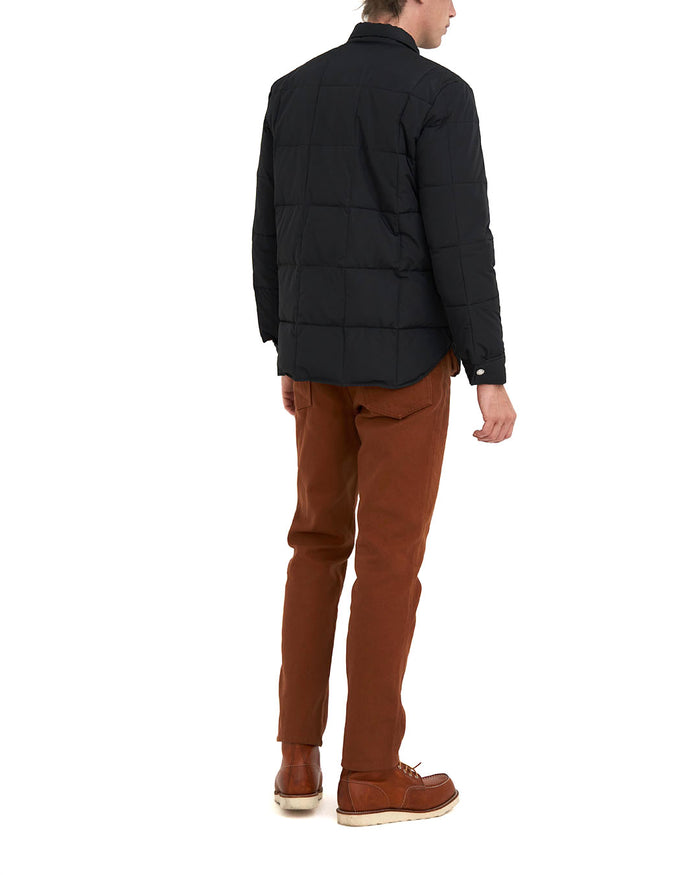 Maxwell Padded Overshirt - Black, view 4|Model