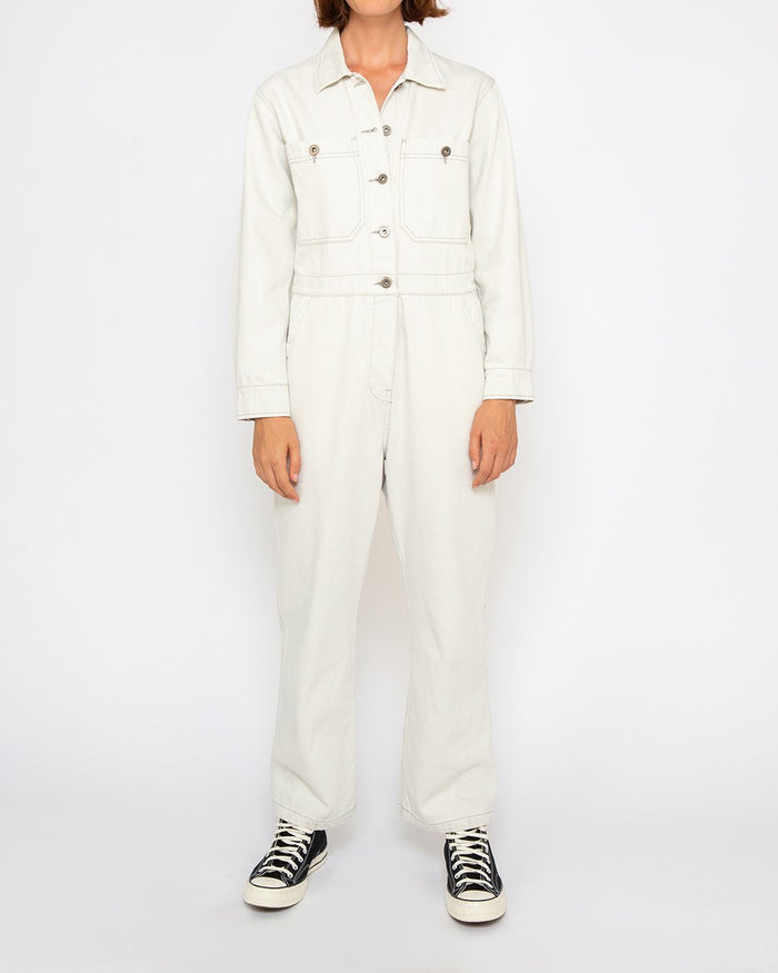 Metro Coverall - Bleached White, view 1