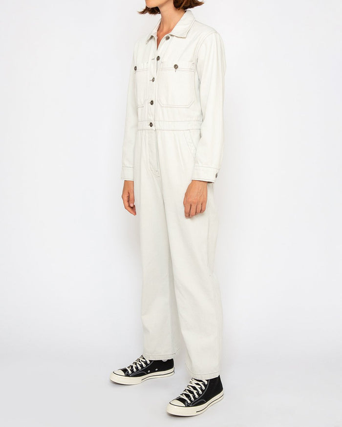 Metro Coverall - Bleached White, view 3