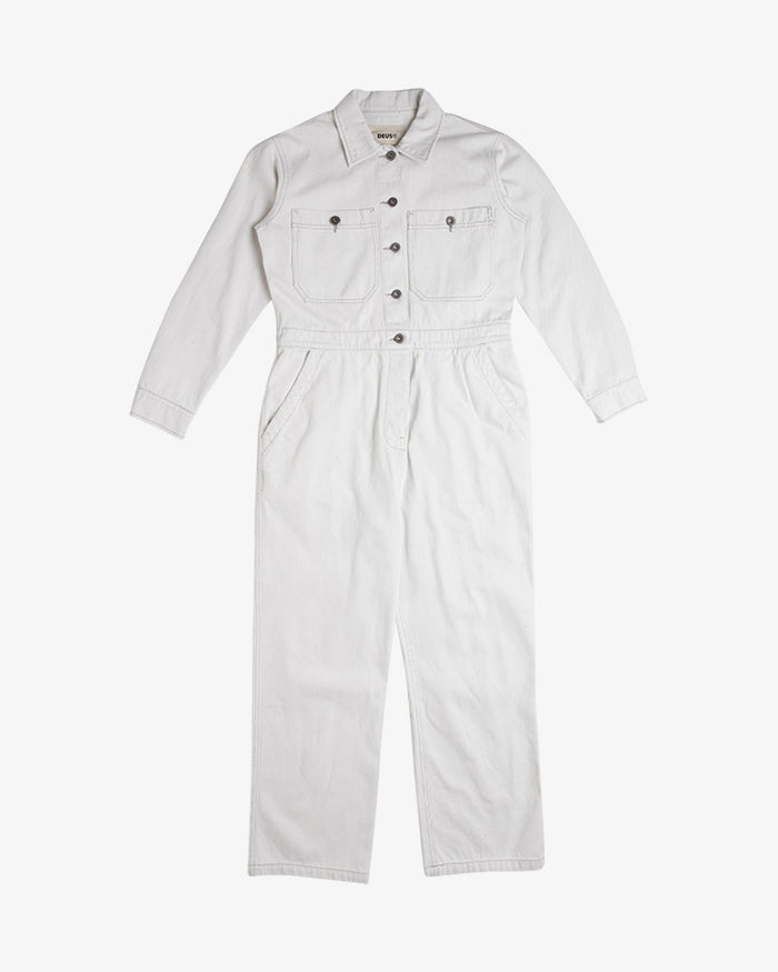 Metro Coverall - Bleached White, view 5