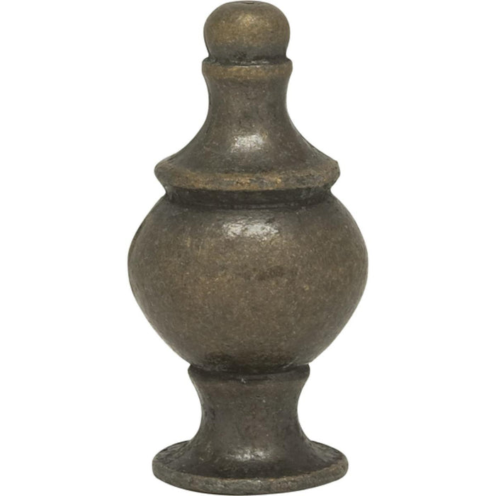 Modern Finial - 1½" h Antique Brass