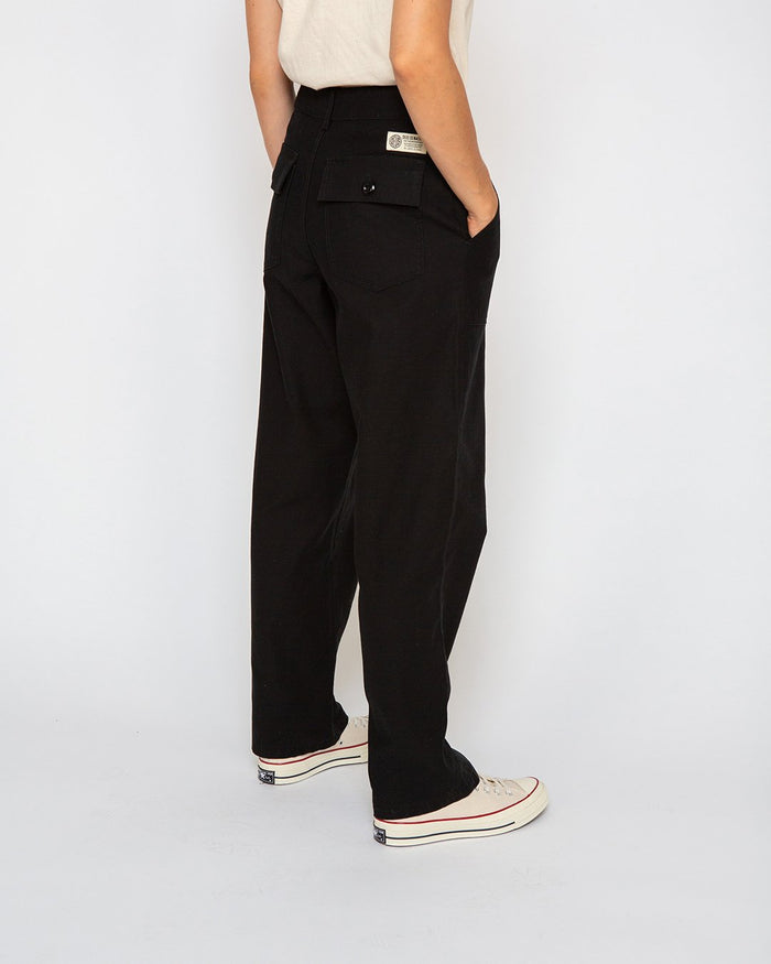 Mona Fatigue Pant - Black, view 2|Model
