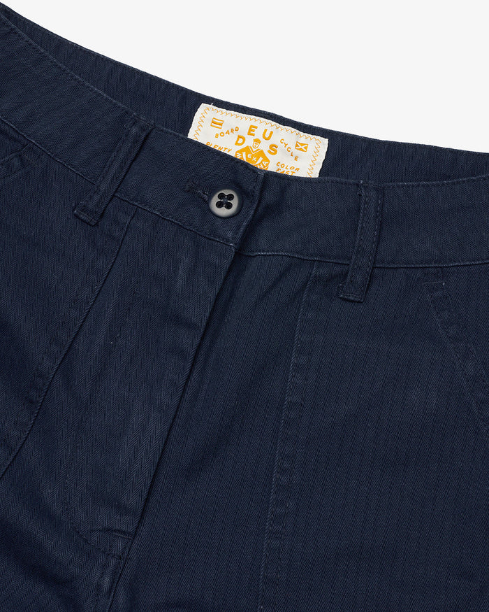 Mona Herringbone Short - Navy, view 6