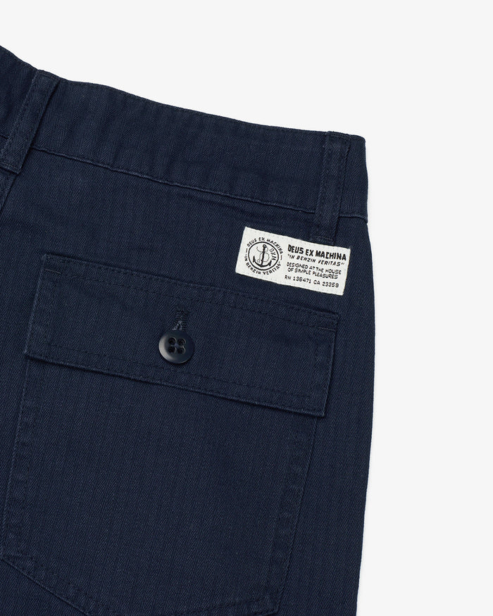 Mona Herringbone Short - Navy, view 7
