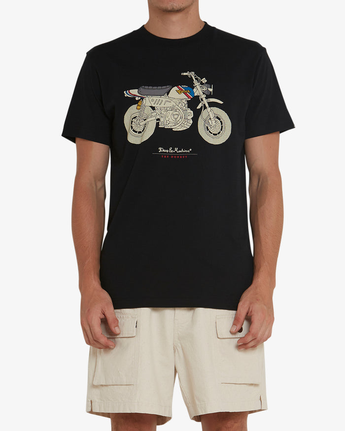 Monkey Tee - Black, view 1|Model