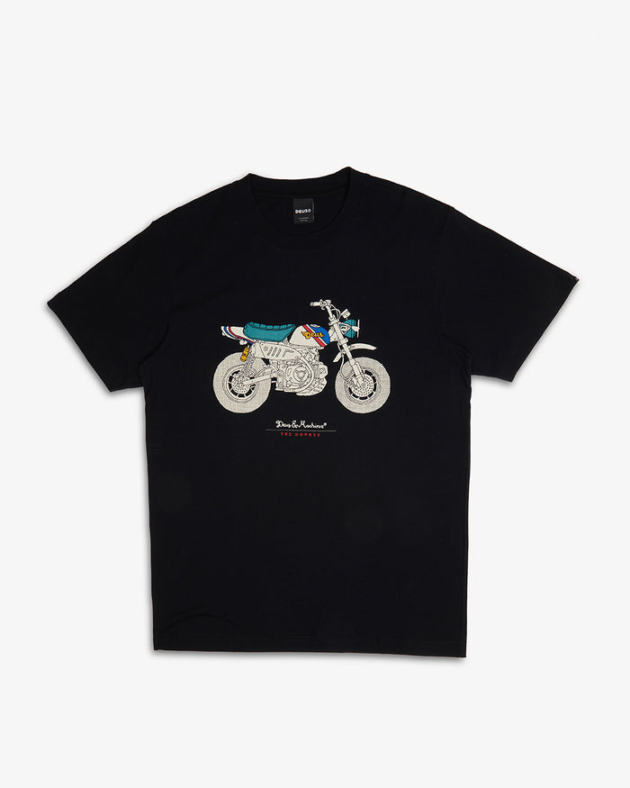 Monkey Tee - Black, view 4|Flatlay