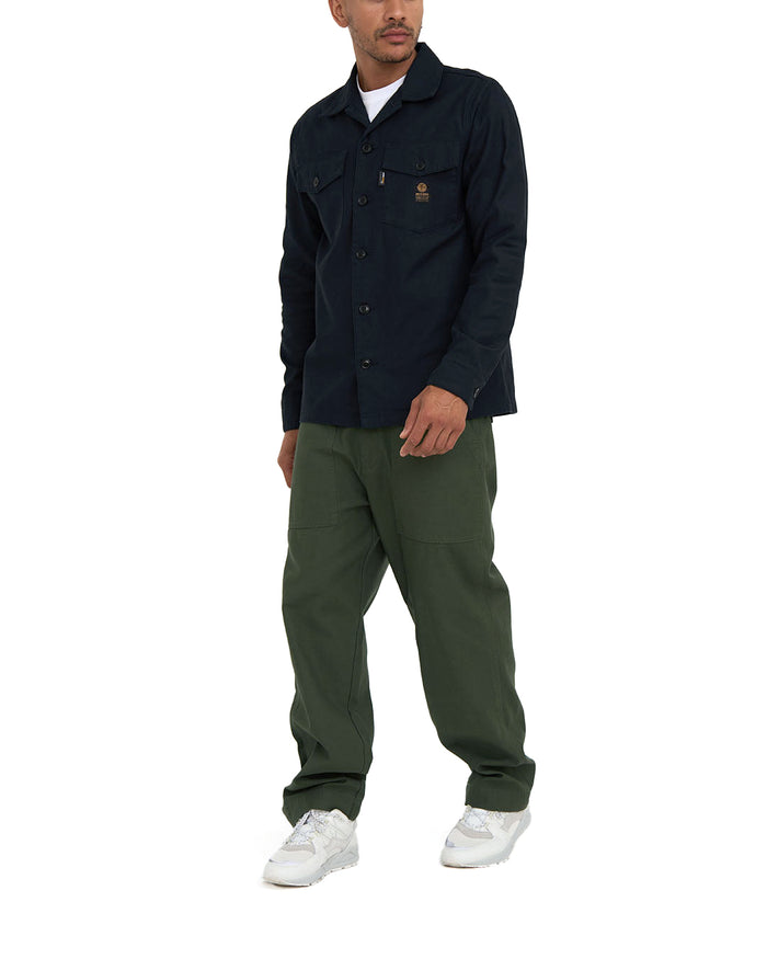 Monty Cordura Overshirt - Black, view 3|Model