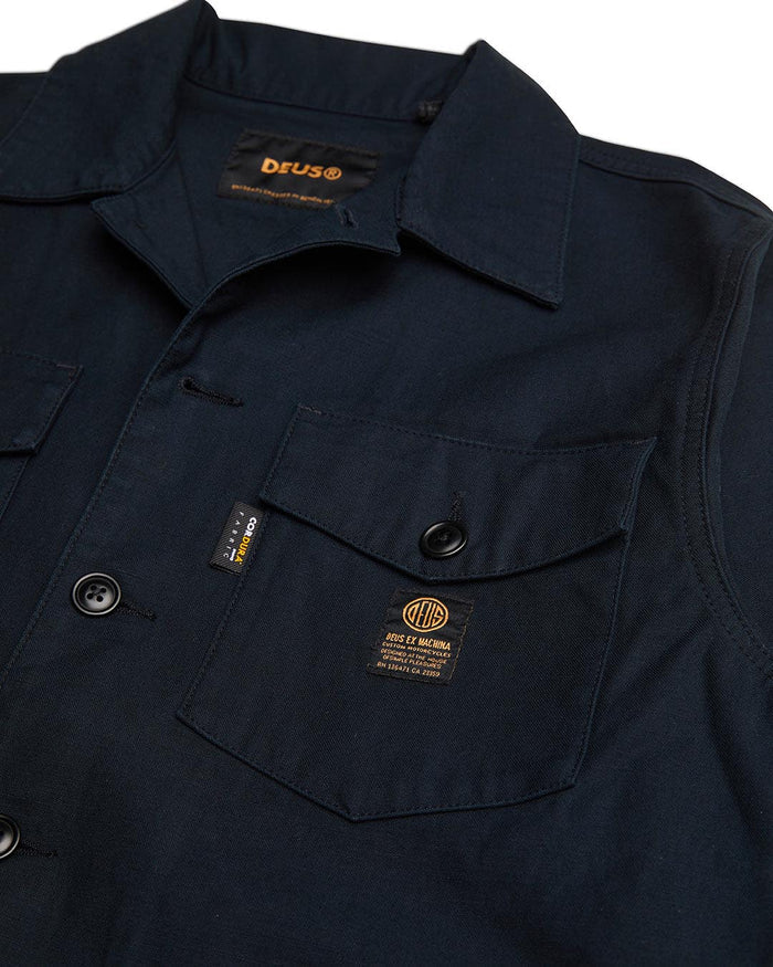 Monty Cordura Overshirt - Black, view 7|Flatlay