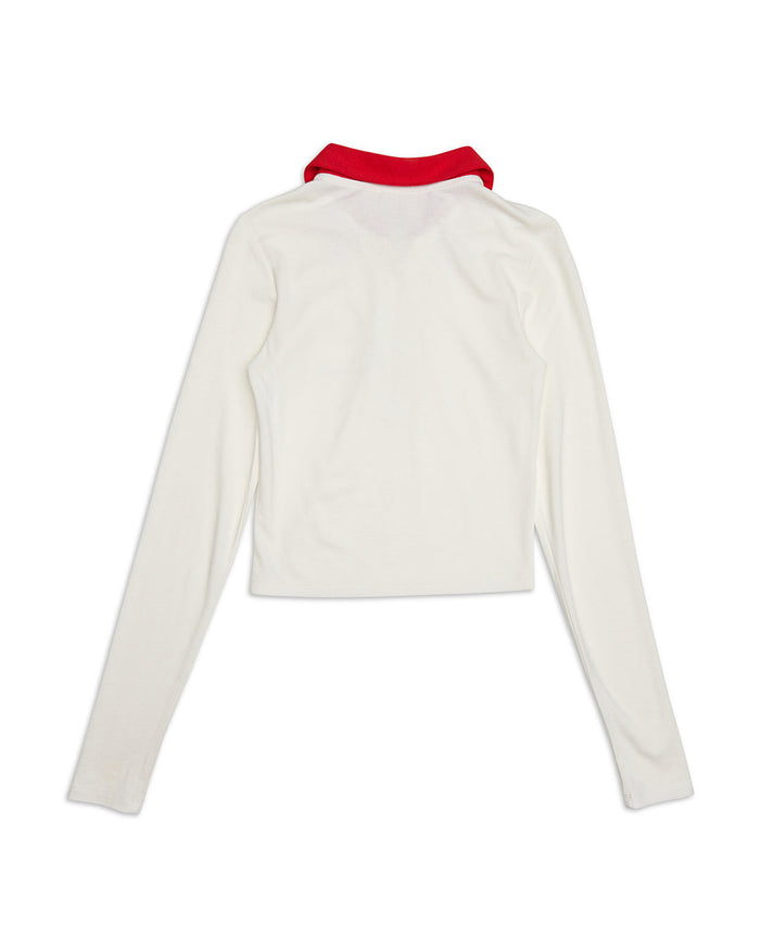 Morgan Long Sleeve Top - Vintage White, view 5|Flatlay