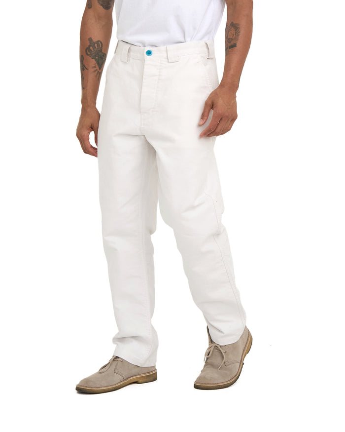 MW Work Pant - Vintage White, view 1|Model