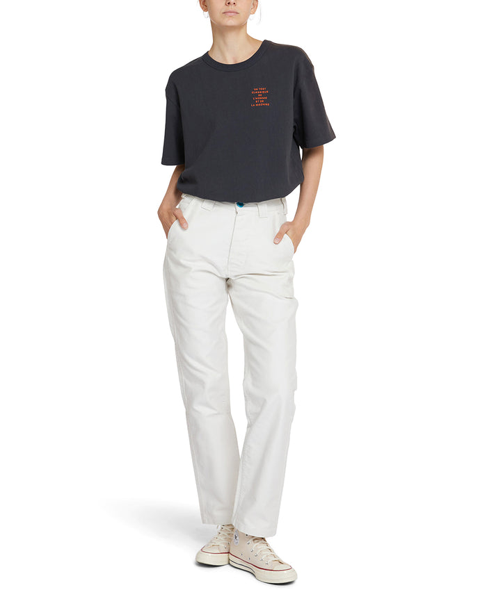 MW Work Pant - Vintage White, view 6|Model