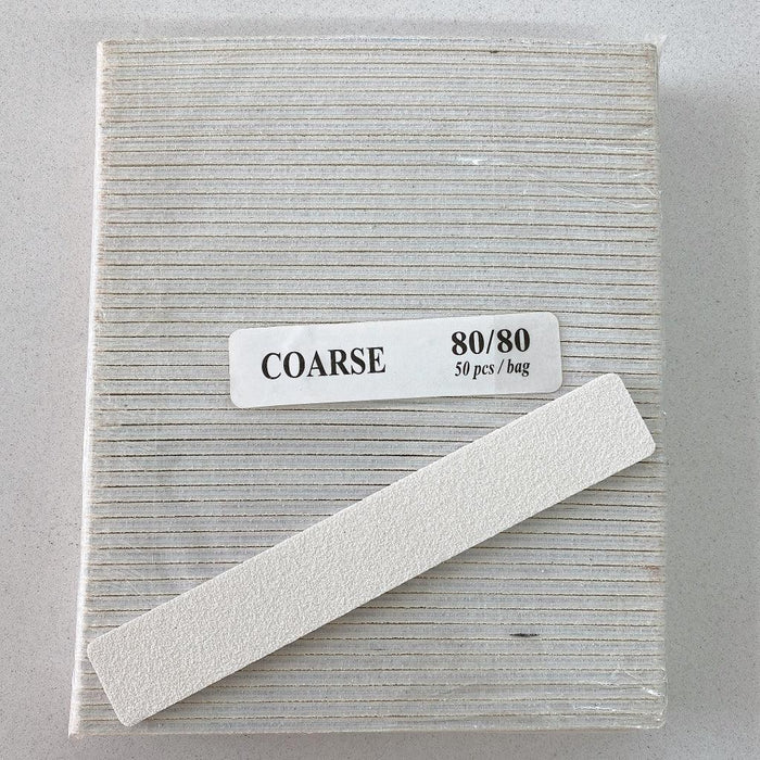 Nail File - 80/80 White Jumbo VN - Angelina Nail Supply NYC