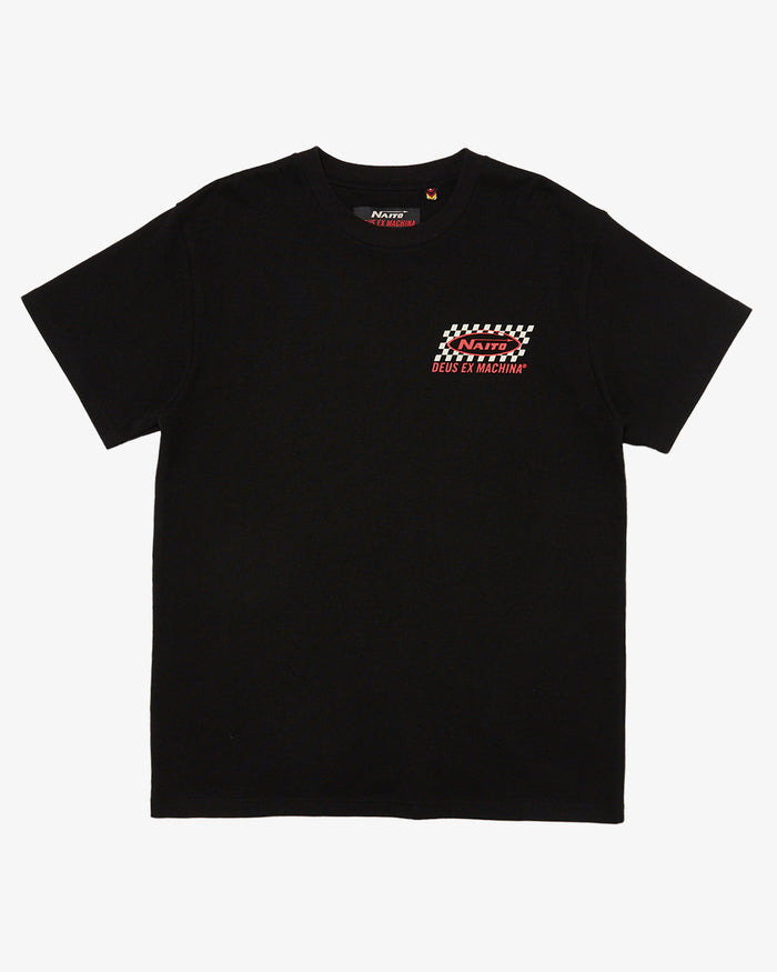Naito Evergreen Tee (Box Fit) - Phantom Black, view 4|Flatlay