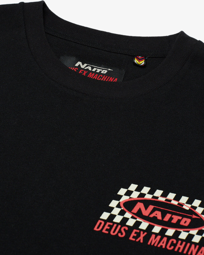 Naito Evergreen Tee (Box Fit) - Phantom Black, view 6|Flatlay