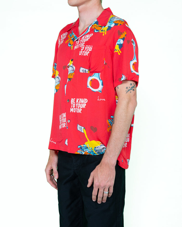 Naito Short Sleeve Shirt - Race Red, view 3