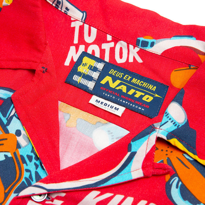 Naito Short Sleeve Shirt - Race Red, view 4