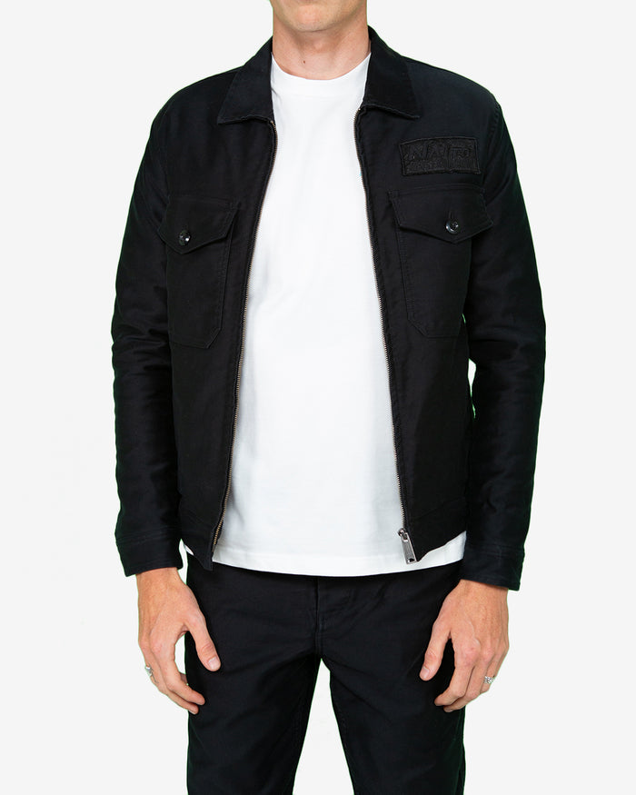 Naito Work Jacket - Black, view 1|Model
