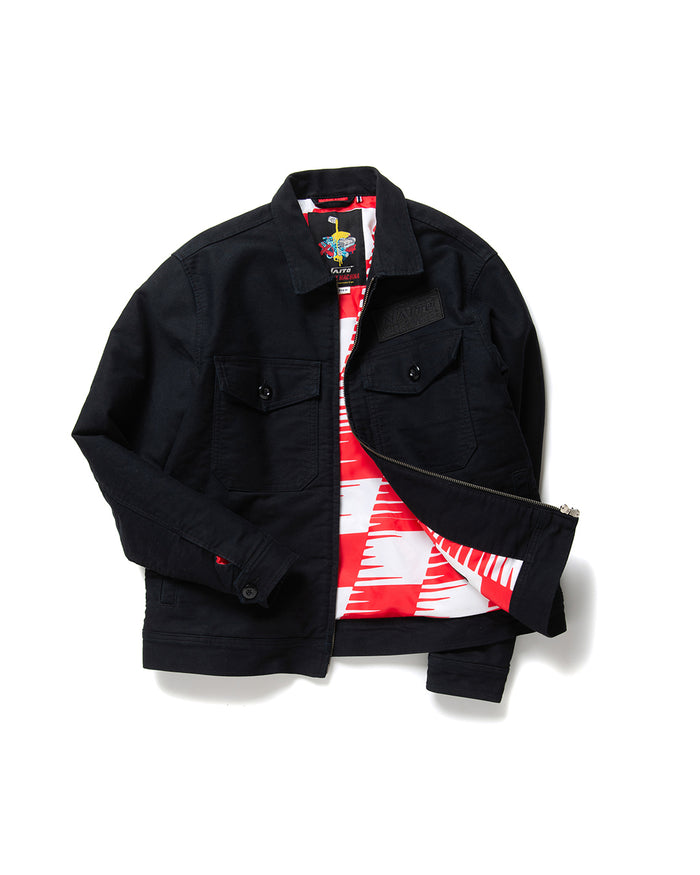 Naito Work Jacket - Black, view 4|Flatlay
