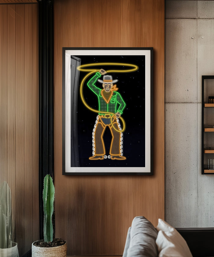 Neon Cowboy by Head West Studio