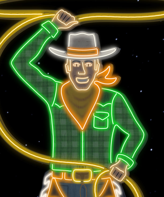 Neon Cowboy by Head West Studio