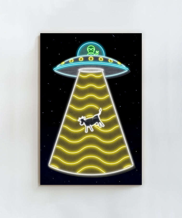 Neon UFO by Head West Studio
