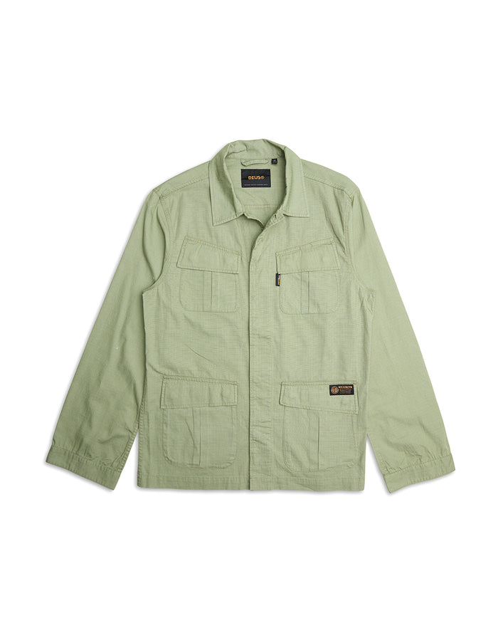 Og 107 Cordura Overshirt - Oil Green, view 4|Flatlay