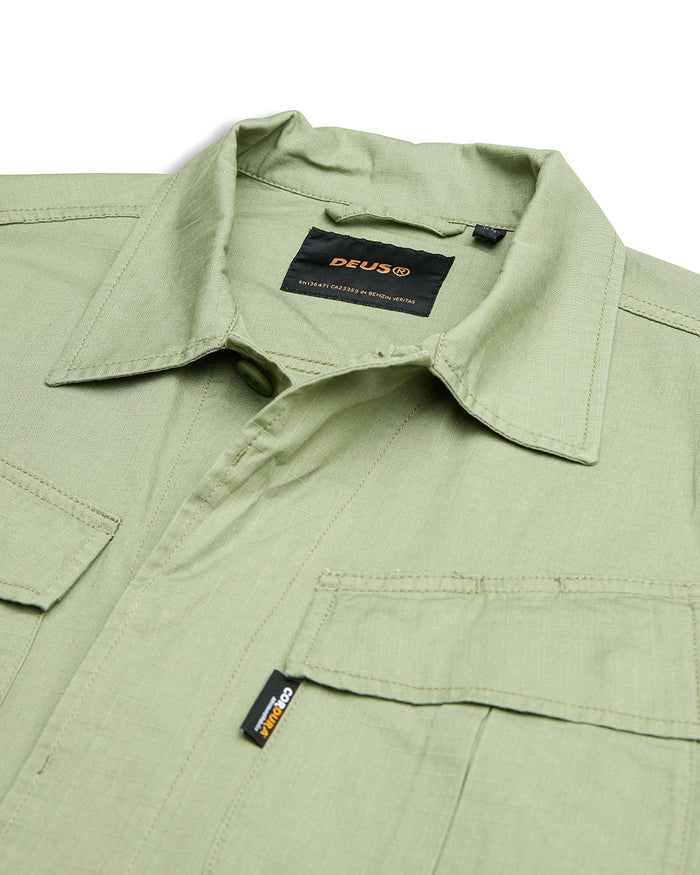 Og 107 Cordura Overshirt - Oil Green, view 6|Flatlay