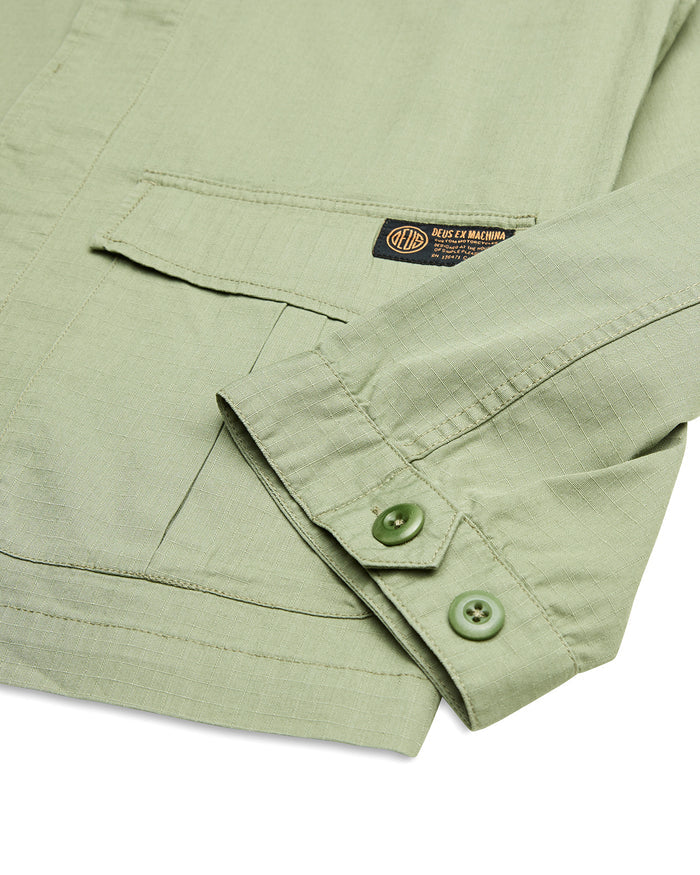 Og 107 Cordura Overshirt - Oil Green, view 7|Flatlay