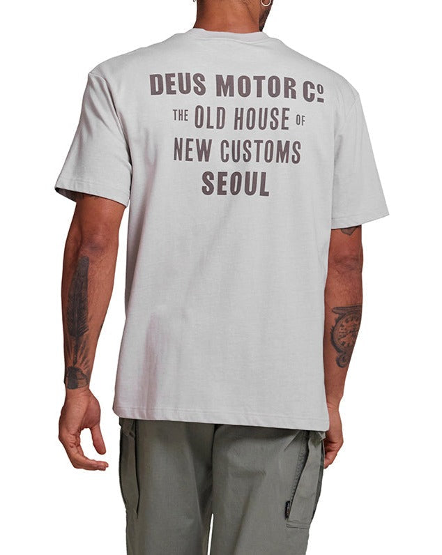 Old Customs Tee - Dirty White, view 2|Model