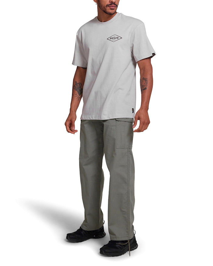 Old Customs Tee - Dirty White, view 3|Model
