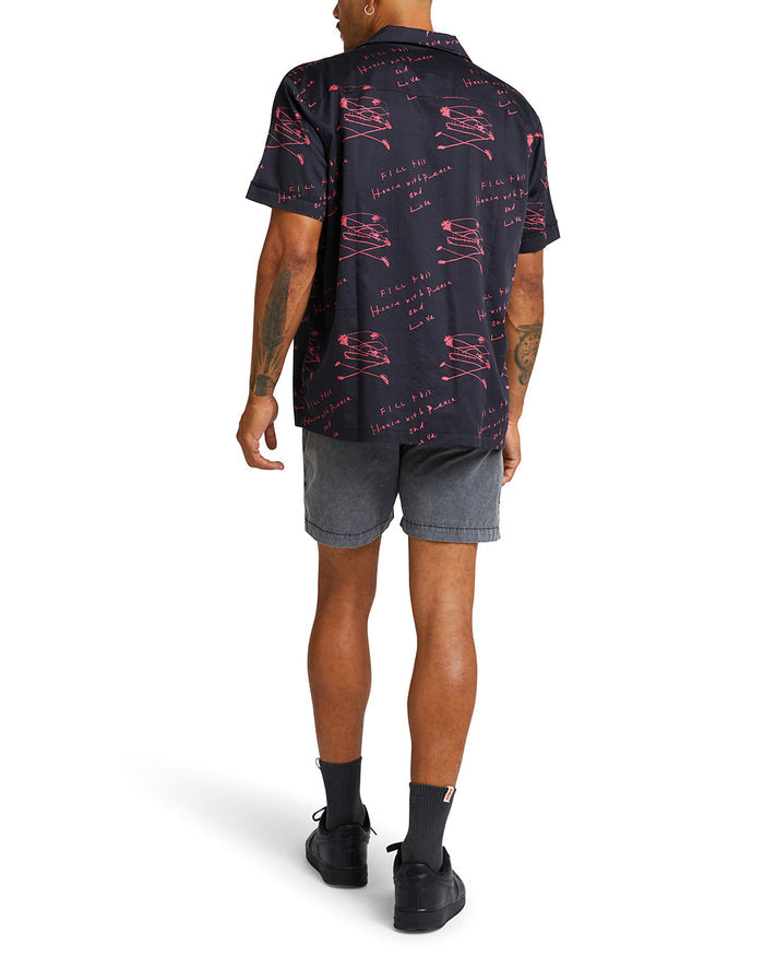 Old House Shirt - Red, view 2|Model