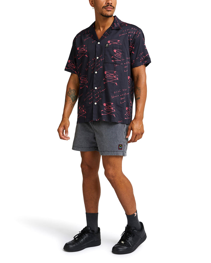 Old House Shirt - Red, view 4|Model