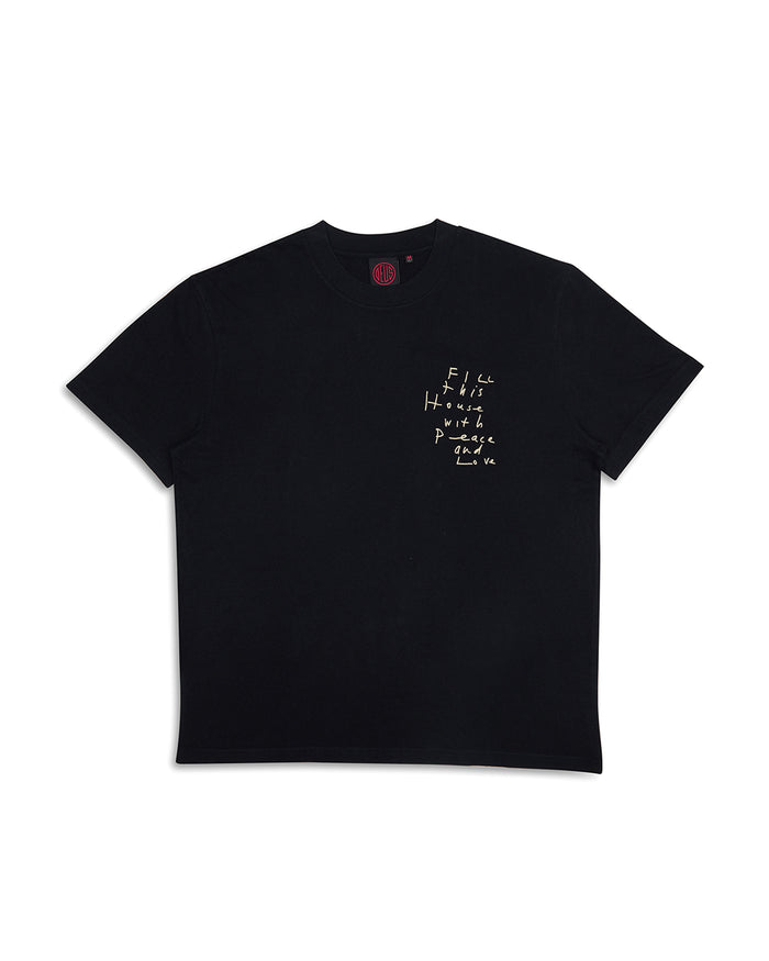 Old House Tee - Black, view 3|Flatlay