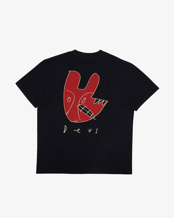 Old House Tee - Black, view 4|Flatlay