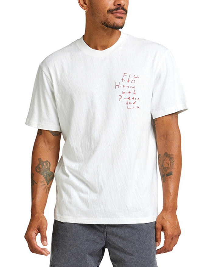 Old House Tee - Vintage White, view 1|Model