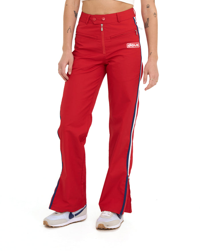 Olivia Pant - Race Red, view 1|Model