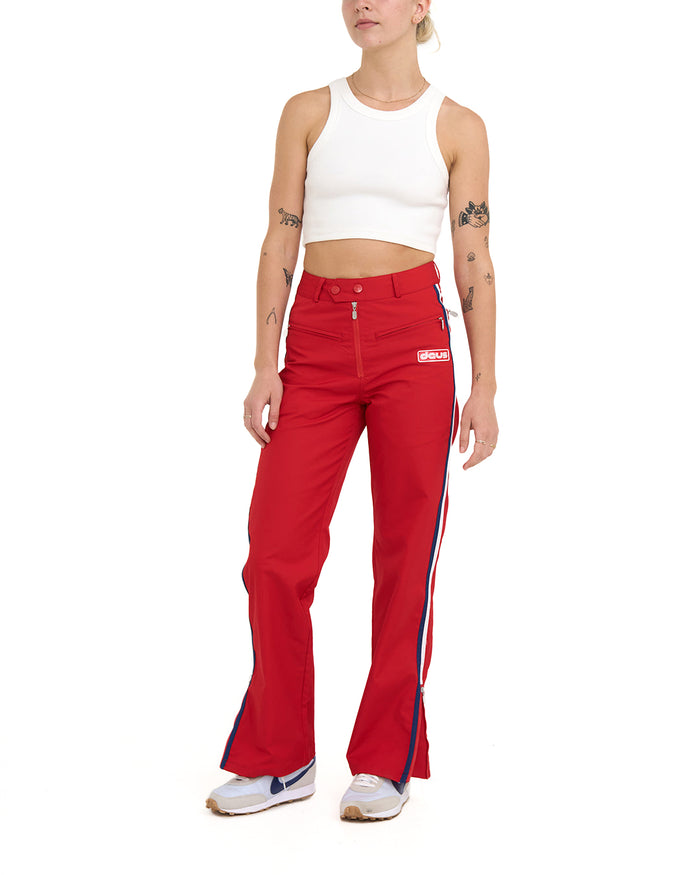 Olivia Pant - Race Red, view 3|Model