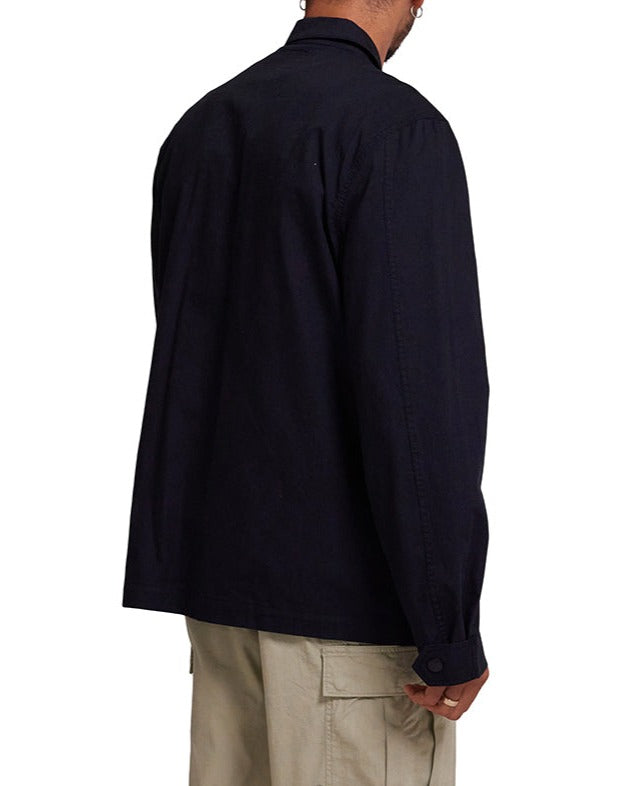 Onshore Zip Shirt - Black, view 2|Model