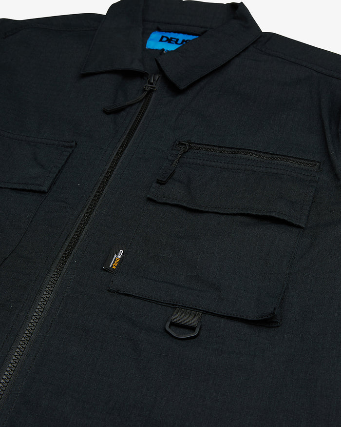 Onshore Zip Shirt - Black, view 6